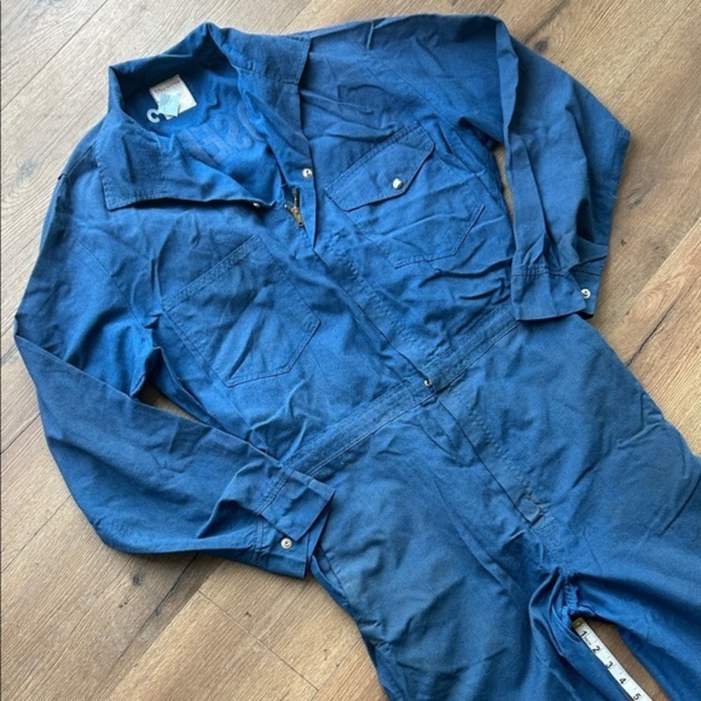 Worksite Nomex Vintage Navy Blue Coveralls Jumpsuit ! Size 44L